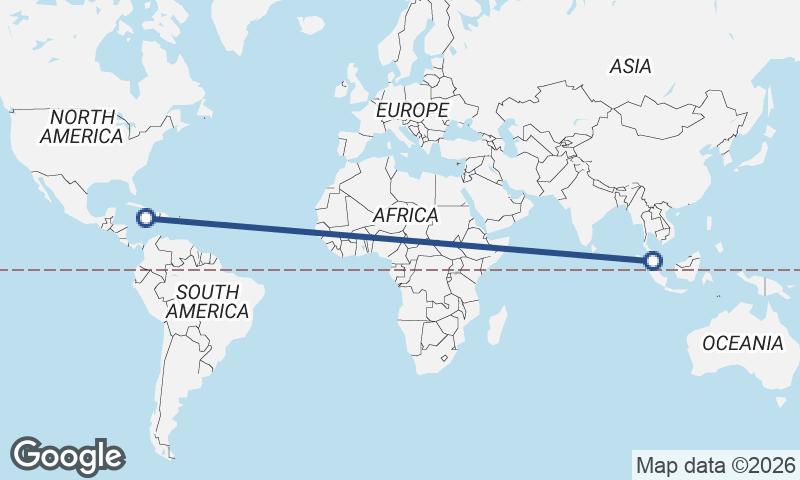 Kingston to Kuala Lumpur