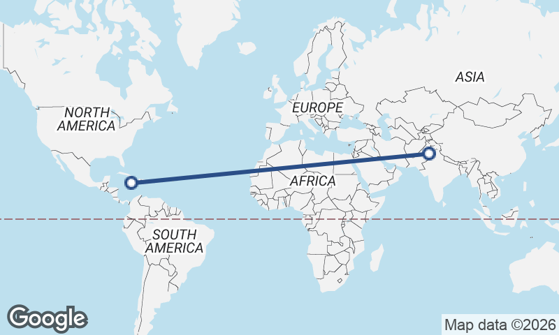 Kingston to Faisalabad