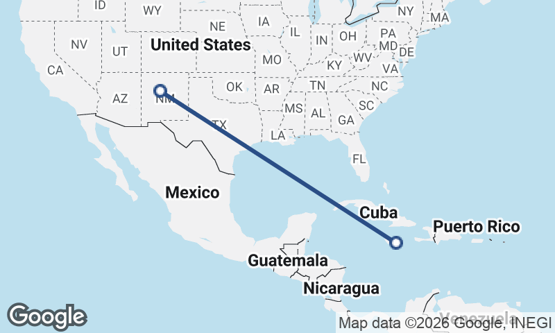 Kingston to Albuquerque