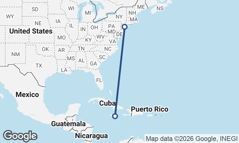 Kingston to New York