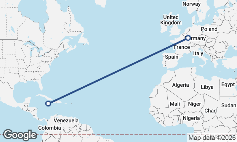 Kingston to Luxembourg City