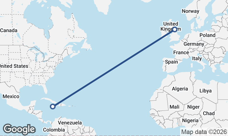 Kingston to Newcastle upon Tyne
