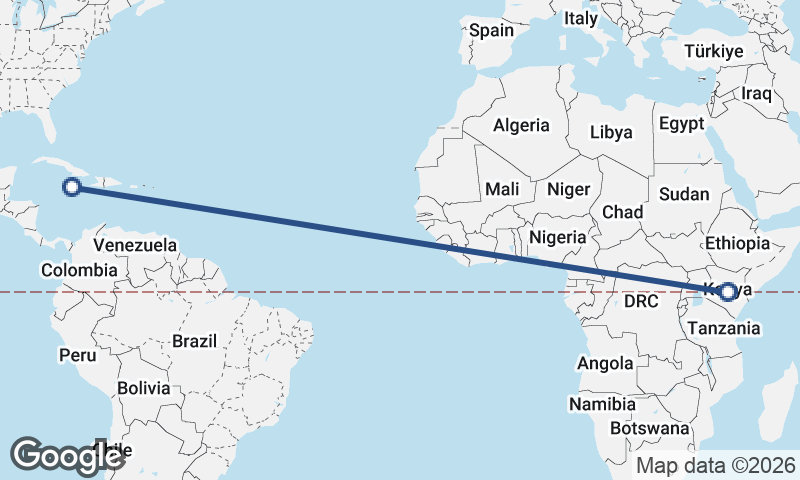 Jamaica to Kenya