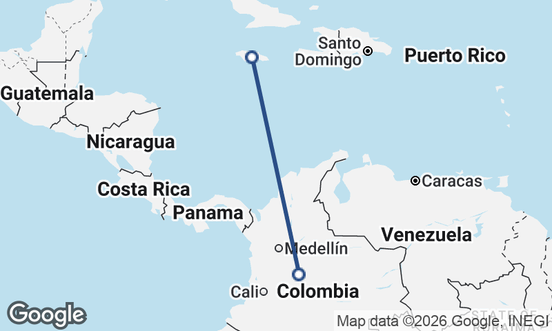 Jamaica to Colombia