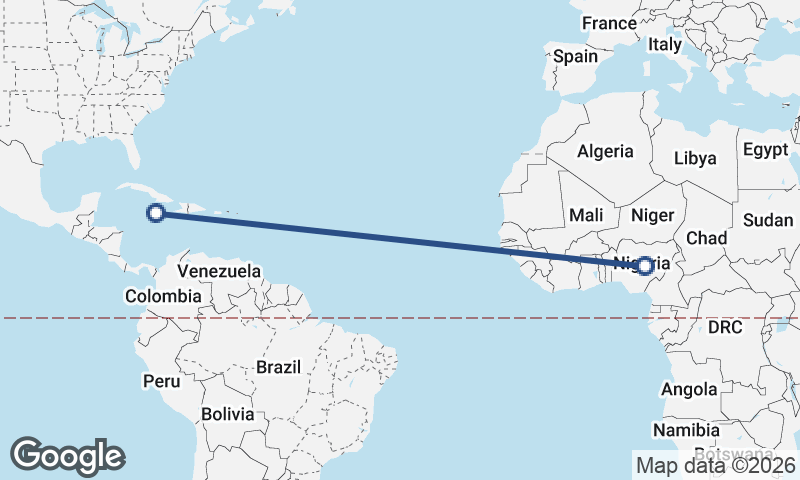 Jamaica to Nigeria
