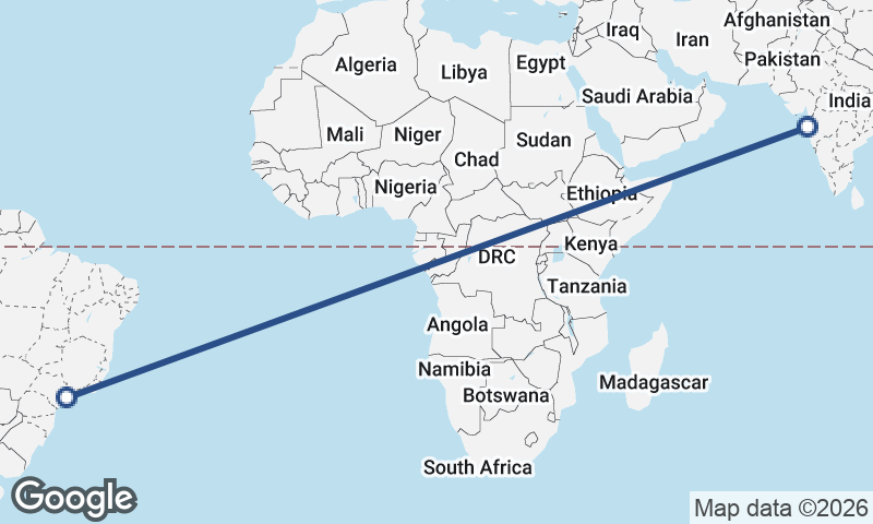 Mumbai to São Paulo