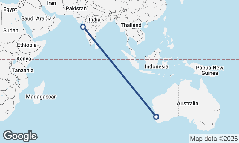 Mumbai to Perth