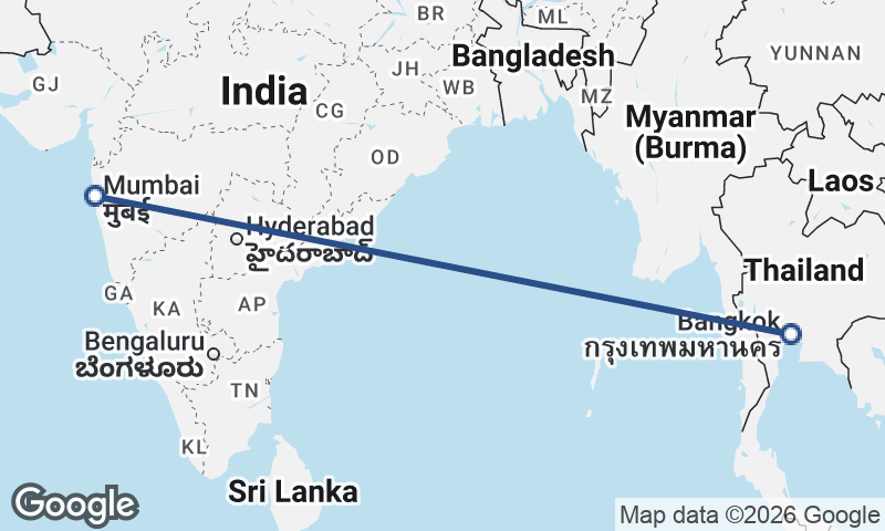 Mumbai to Bangkok