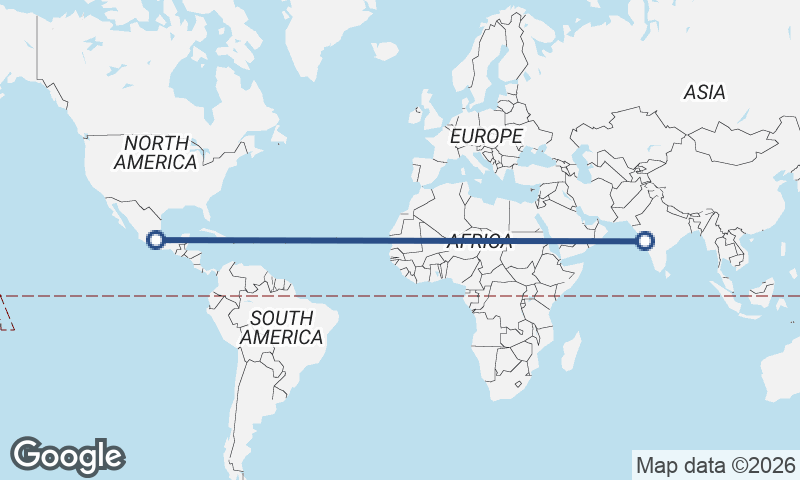 Mumbai to Mexico City