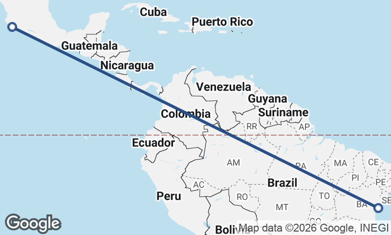 Manzanillo to Salvador