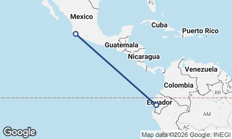 Manzanillo to Guayaquil