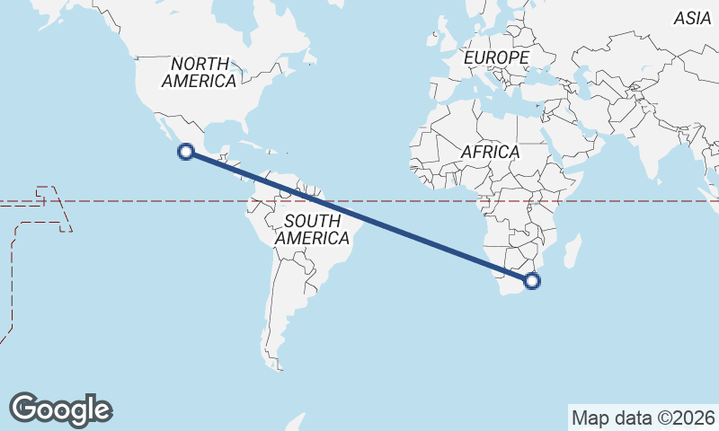 Manzanillo to Durban