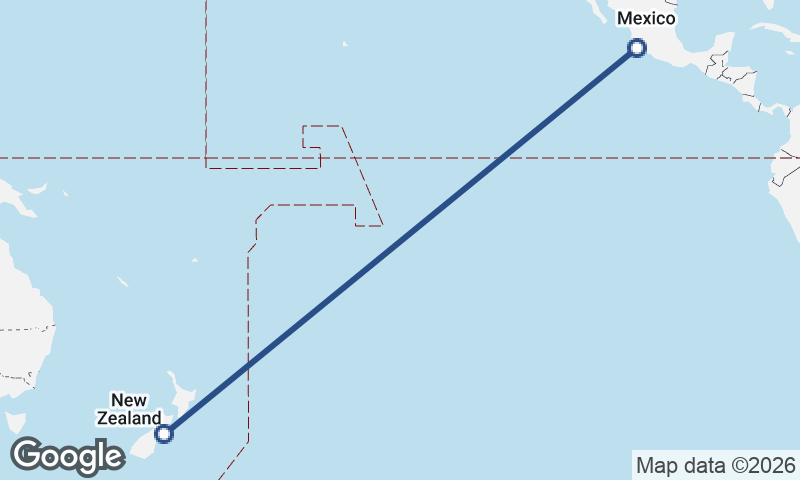 Manzanillo to Christchurch