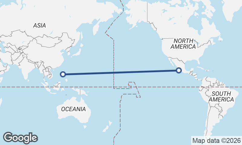 Manzanillo to Manila