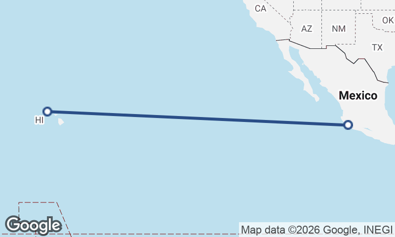 Manzanillo to Honolulu