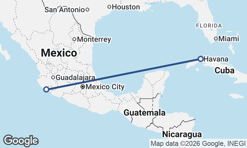 Manzanillo to Havana