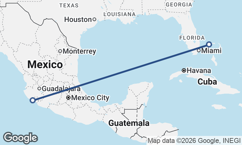 Manzanillo to Freeport City