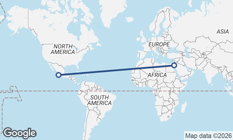 Manzanillo to Al ‘Aqabah
