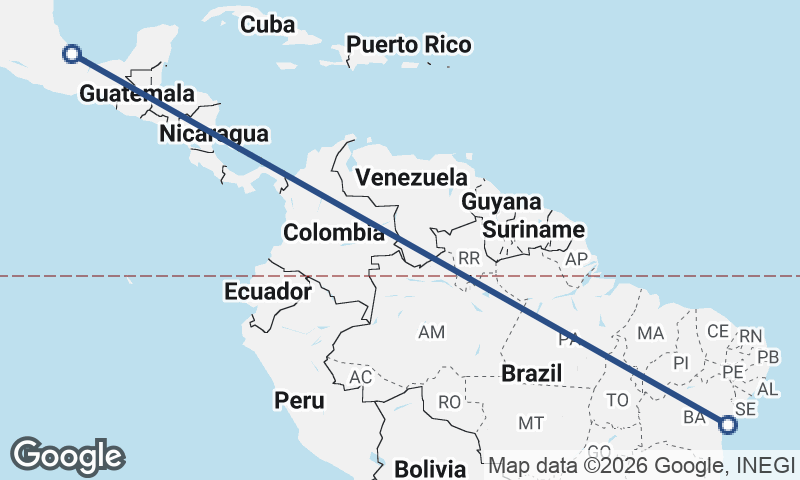 Veracruz to Salvador