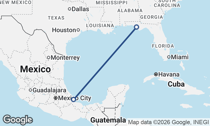 Veracruz to Panama City