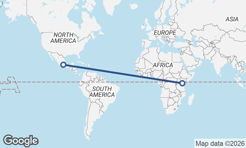 Mexico City to Nairobi