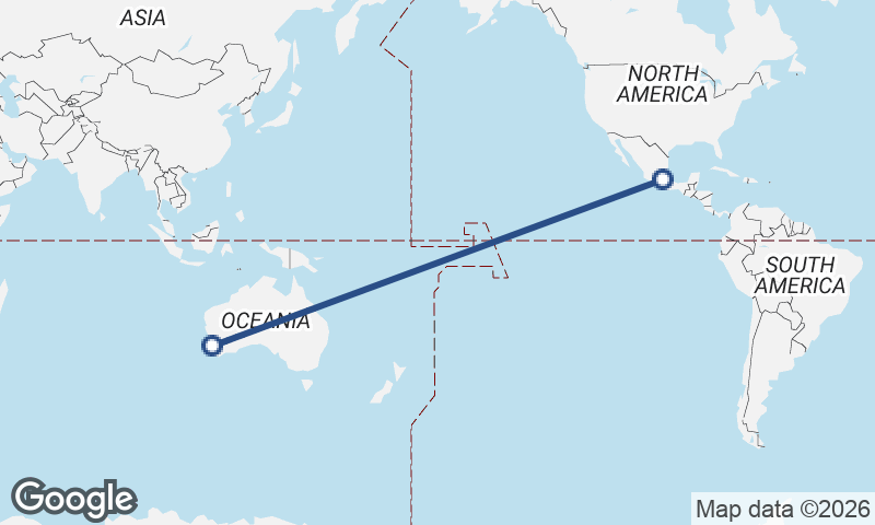 Mexico City to Perth