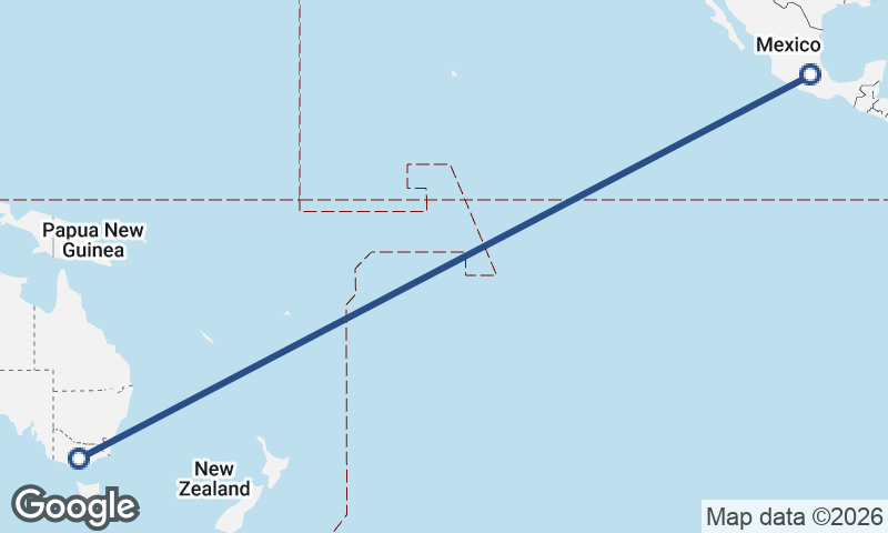 Mexico City to Melbourne