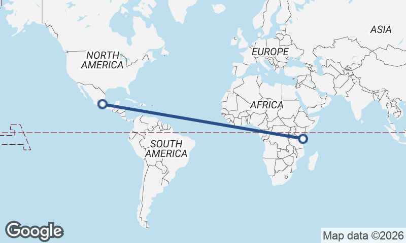 Mexico City to Mombasa
