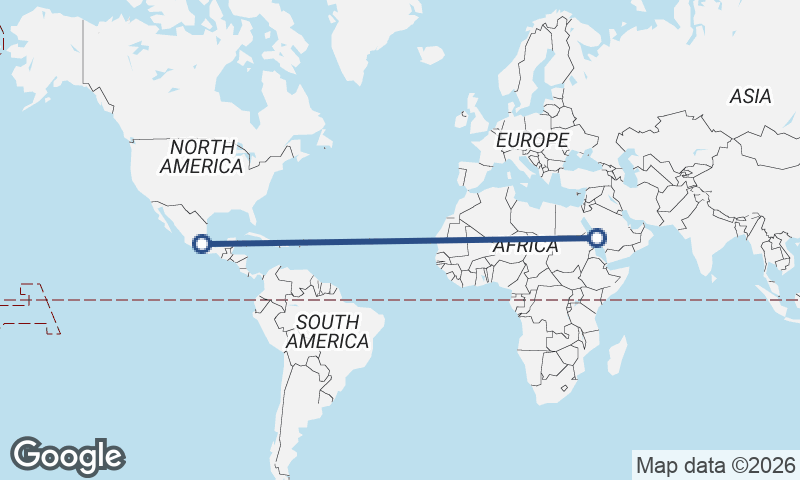 Mexico City to Mecca