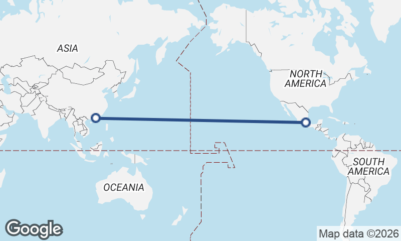 Mexico City to Macau