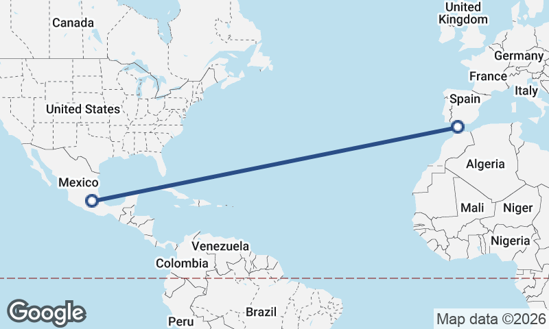 Mexico City to Algeciras