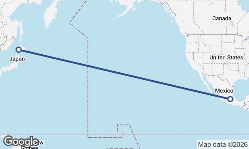 Mexico City to Sapporo