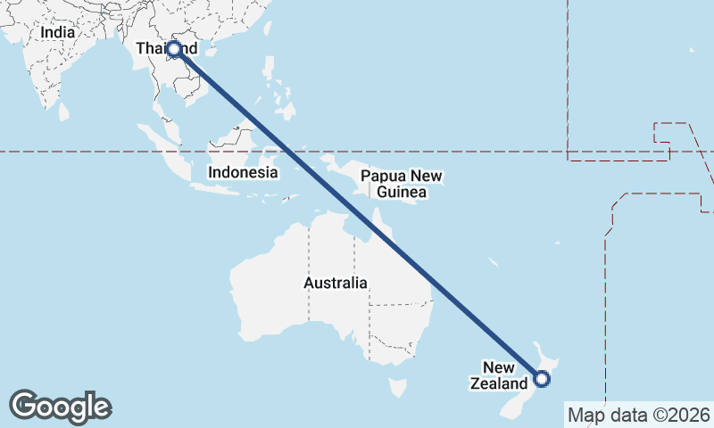 Laos to New Zealand