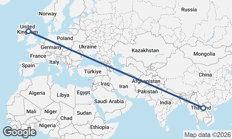 Laos to United Kingdom
