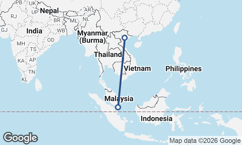 Hanoi to Singapore