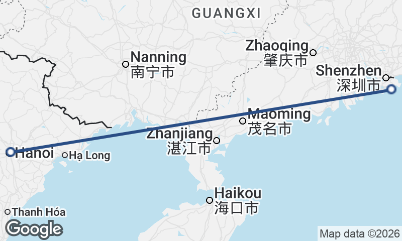 Hanoi to Hong Kong