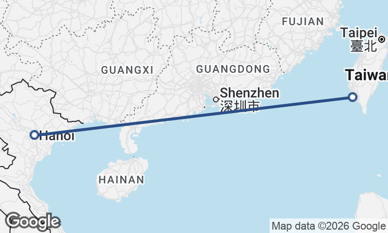 Hanoi to Kaohsiung