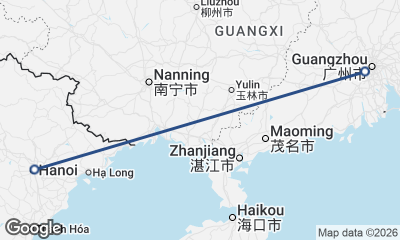 Hanoi to Foshan