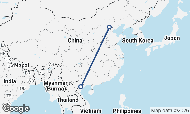 Hanoi to Beijing