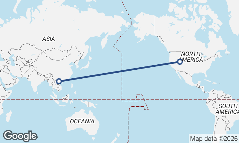 Hanoi to Salt Lake City