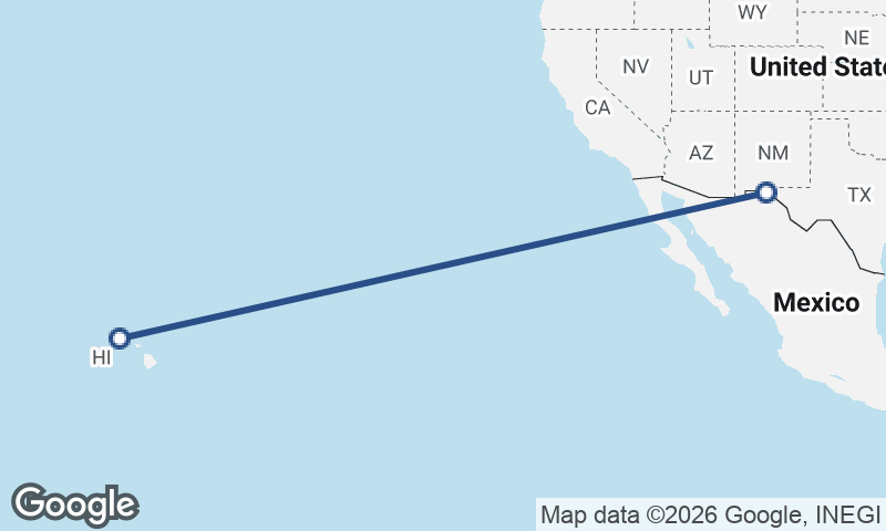 Honolulu to Juárez