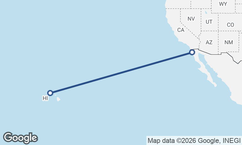 Honolulu to Ensenada