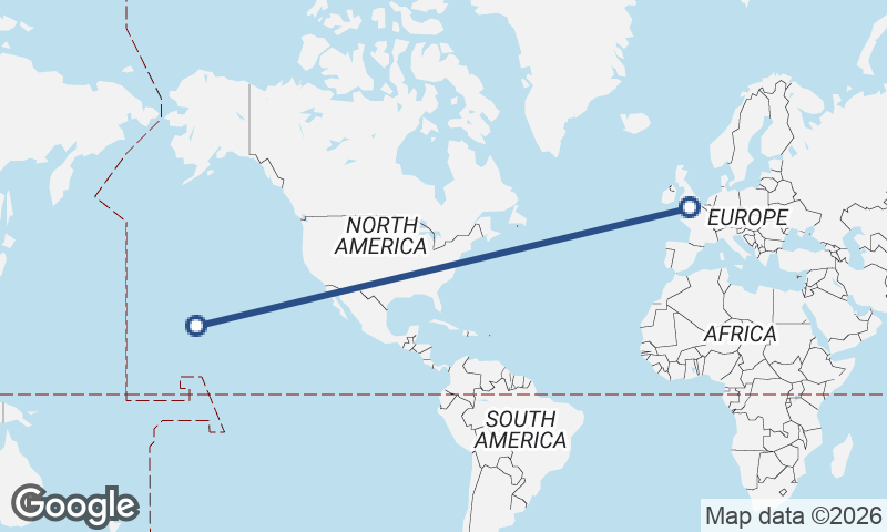 Honolulu to Southampton