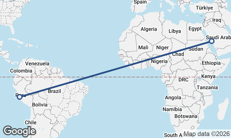 Mecca to Lima