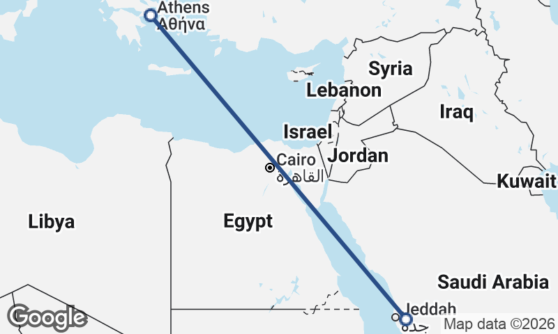 Mecca to Athens