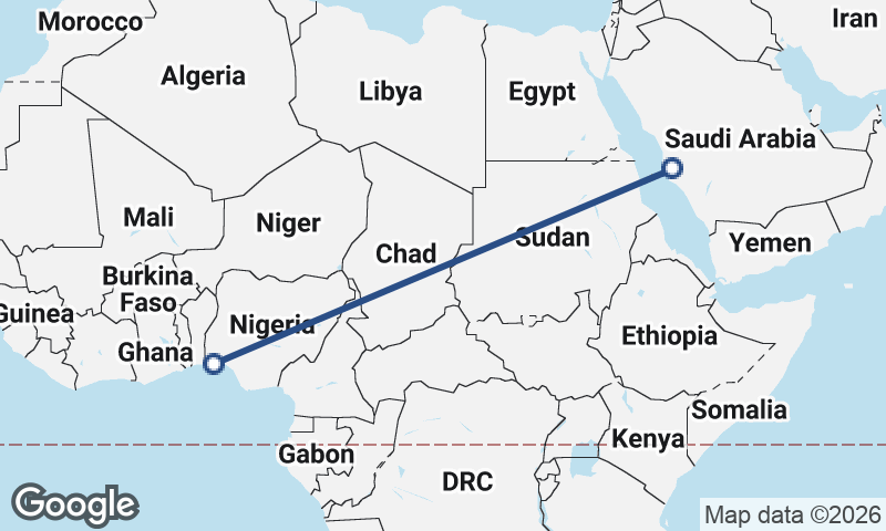 Mecca to Lagos