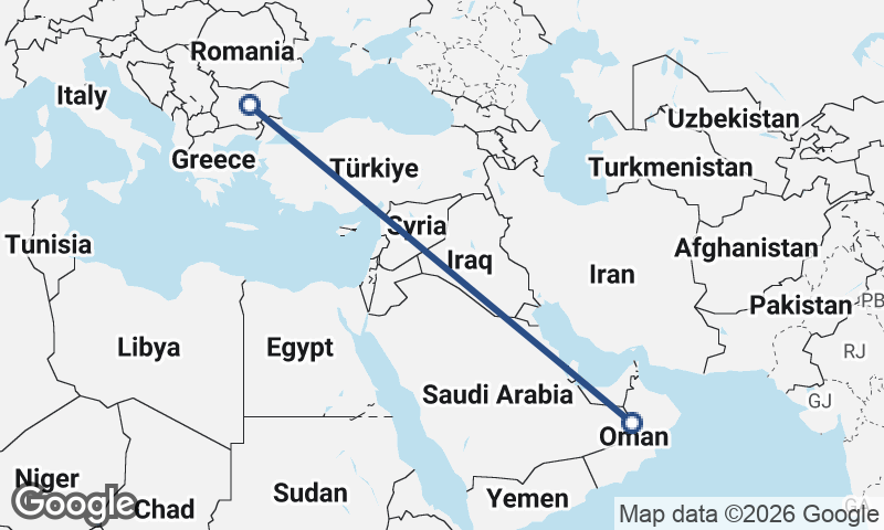Oman to Bulgaria