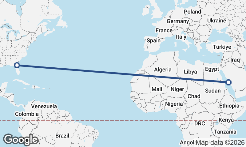 Jeddah to Jacksonville