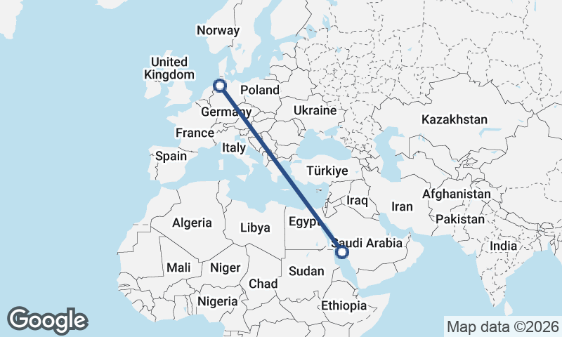 Jeddah to Bremerhaven
