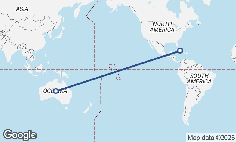 Cuba to Australia